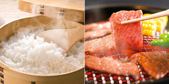 特別栽培米 コシヒカリ 農匠米・福島牛和牛ロース贅沢焼肉用