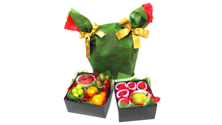 極上フルーツ詰め合わせ「クリスマスフルーツタワー」ECで期間限定販売　青木フルーツ