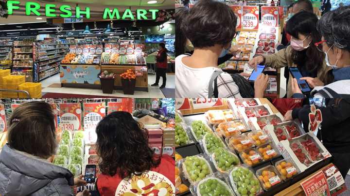 台湾店舗（SOGO台北忠孝店）で販売の様子