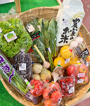 「旬の駅おまかせ野菜セット」一例