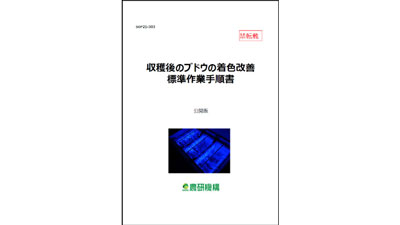 ブドウ収穫後の着色改善方法　標準作業手順書を公開　農研機構