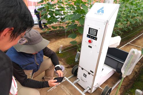 群馬県農業技術センターにキュウリ収穫ロボットをレンタル導入　AGRIST