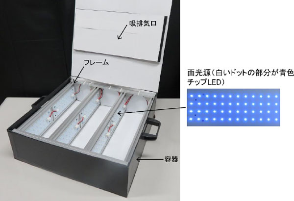 果実発色促進装置（粒売りブドウ用）の基本構造