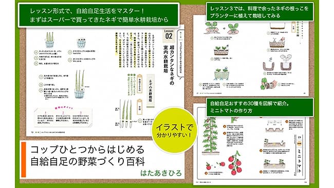 「コップひとつからはじめる自給自足の野菜づくり百科」