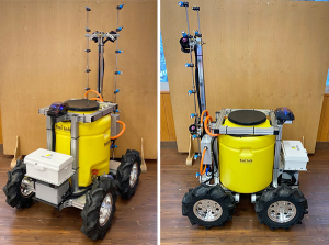 車両型の農薬噴霧ロボット