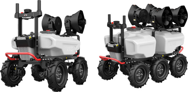 農業用無人車「R100」と「R200」