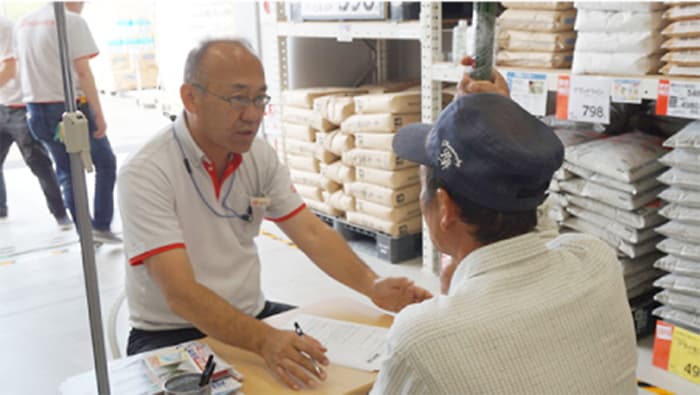 コメリならではのサポート体制「農業用品　予約相談会」
