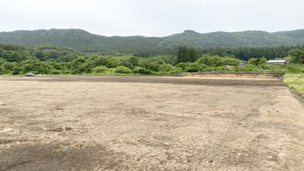 階上町赤保内地区の新設ハウス建設予定地