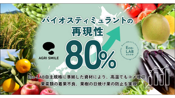 評価済200圃場の80％でバイオスティミュラントの費用対効果を確認　AGRI-SMILE