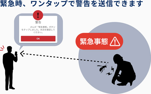 緊急事態を知らせる機能を追加