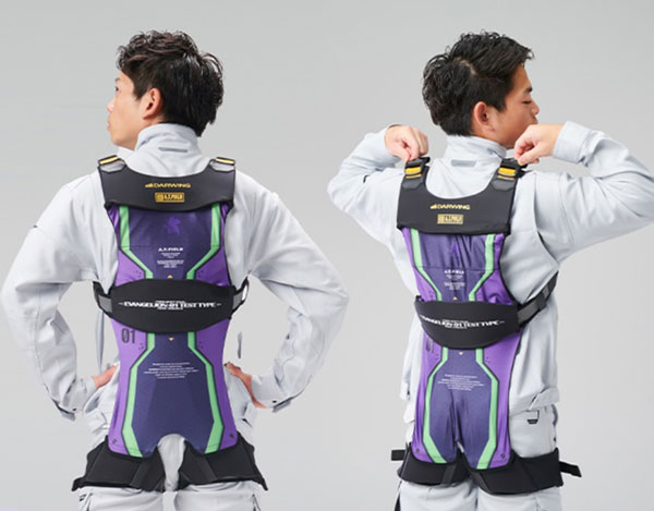 「A.T.FIELD DARWING Hakobelude Light EVA初号機モデル」の装着イメージ