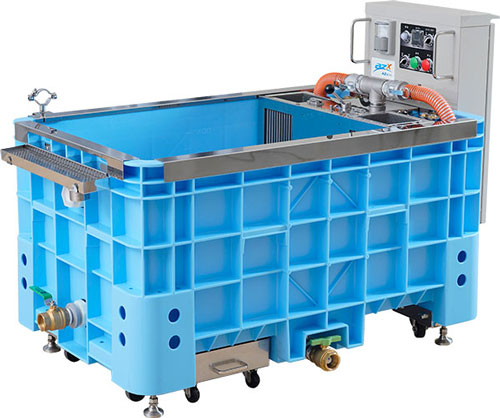 二流体根菜洗浄機　500Lタイプ