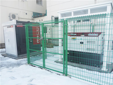 葉の木沢山活動センターに設置されたマルチハイブリッドシステム