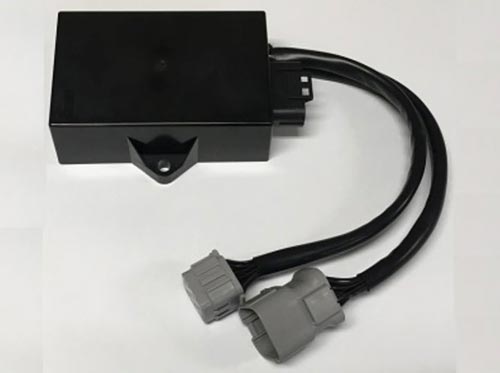 ISOBUS認定を取得した汎用ECU用ハードウエアの外観-[(株)ヤハタ提供]