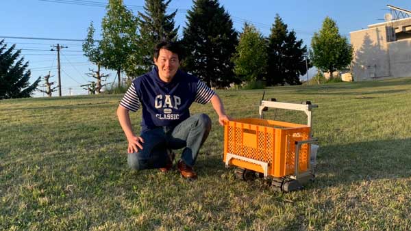 岩手大学の学生が自律走行ロボットを開発