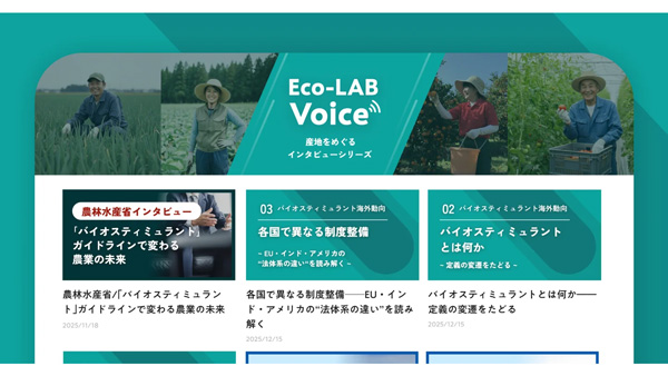 「Eco-LAB Voice」の画面