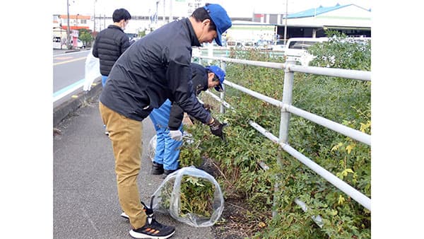 「えひめ愛ロードサポーター事業」清掃活動行う 井関農機