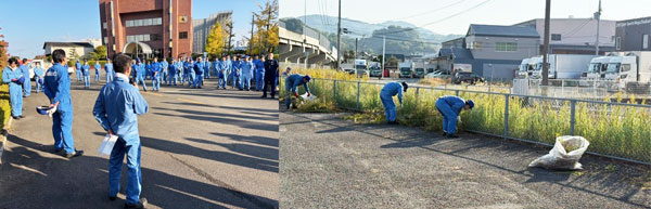 株式会社ISEKI M&D(松山)周辺の清掃活動行う 井関農機