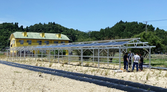 千葉県睦沢町に建設中のソーラーハウス