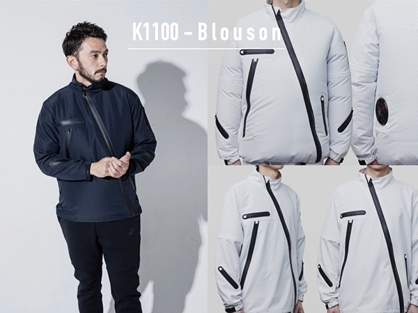 K1100「KANSAIユニフォーム×空調風神服」長袖ブルゾン