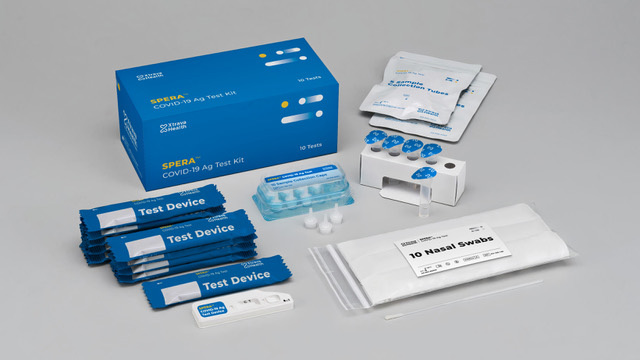 米国で医療機関向けに販売する「SPERA COVID 19 Ag Test」
