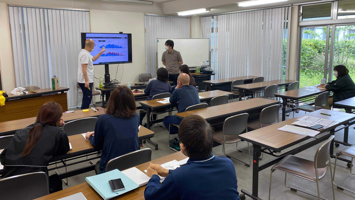 堀口製茶（鹿児島）でのワークショップの様子