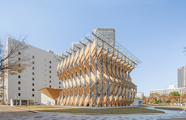 高機能フッ素系フィルムが隈研吾氏監修の「CLT PARK HARUMI パビリオン棟」に採用 デンカ