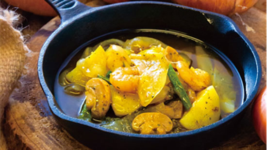 泉州黄玉葱のカレーアヒージョ
