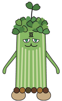 村上農園豆苗公式キャラクター「とうみょん」