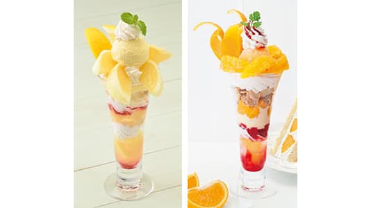 「清見オレンジ」「日向夏」のパフェ　期間限定で登場　銀座コージーコーナーs.jpg