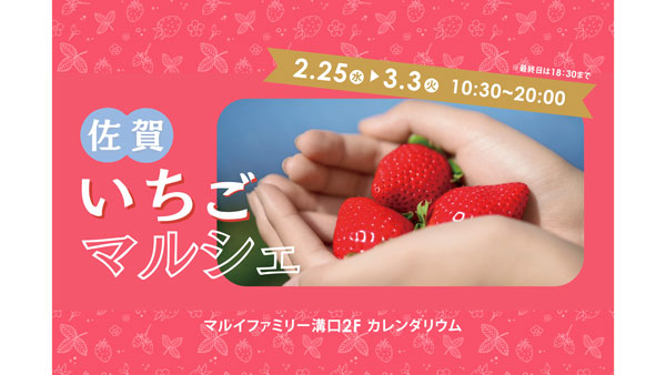 佐賀県から旬のブランドいちご8銘柄が集結「佐賀いちごマルシェ」開催
