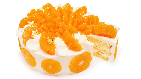 愛媛県 宇和島 corleo farm産「清見オレンジ」のショートケーキ
