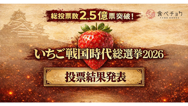 食べチョク「いちご戦国時代総選挙」天下人は栃木県の新品種「とちあいか」.jpg