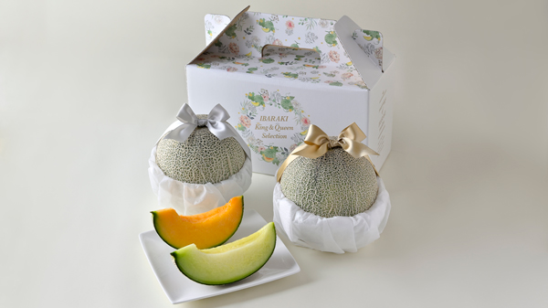メロン生産量日本一の茨城県「IBARAKI melon King & Queen Selection」販売開始