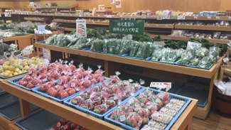 道の駅　織部の里もとすの野菜売り場