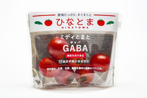 ひなとま　ＧＡＢＡ　ミディとまと（フルティカ）　パッケージ表面